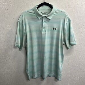 Mint green Under Armour golf polo